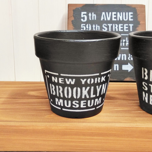 リメイク鉢ガーデンピック男前インテリア多肉BROOKLYNハンドメイド