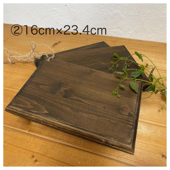 wood plate＊ 木製 ポットマット 鍋敷き　木製トレー　グラタン皿受け 3枚目の画像