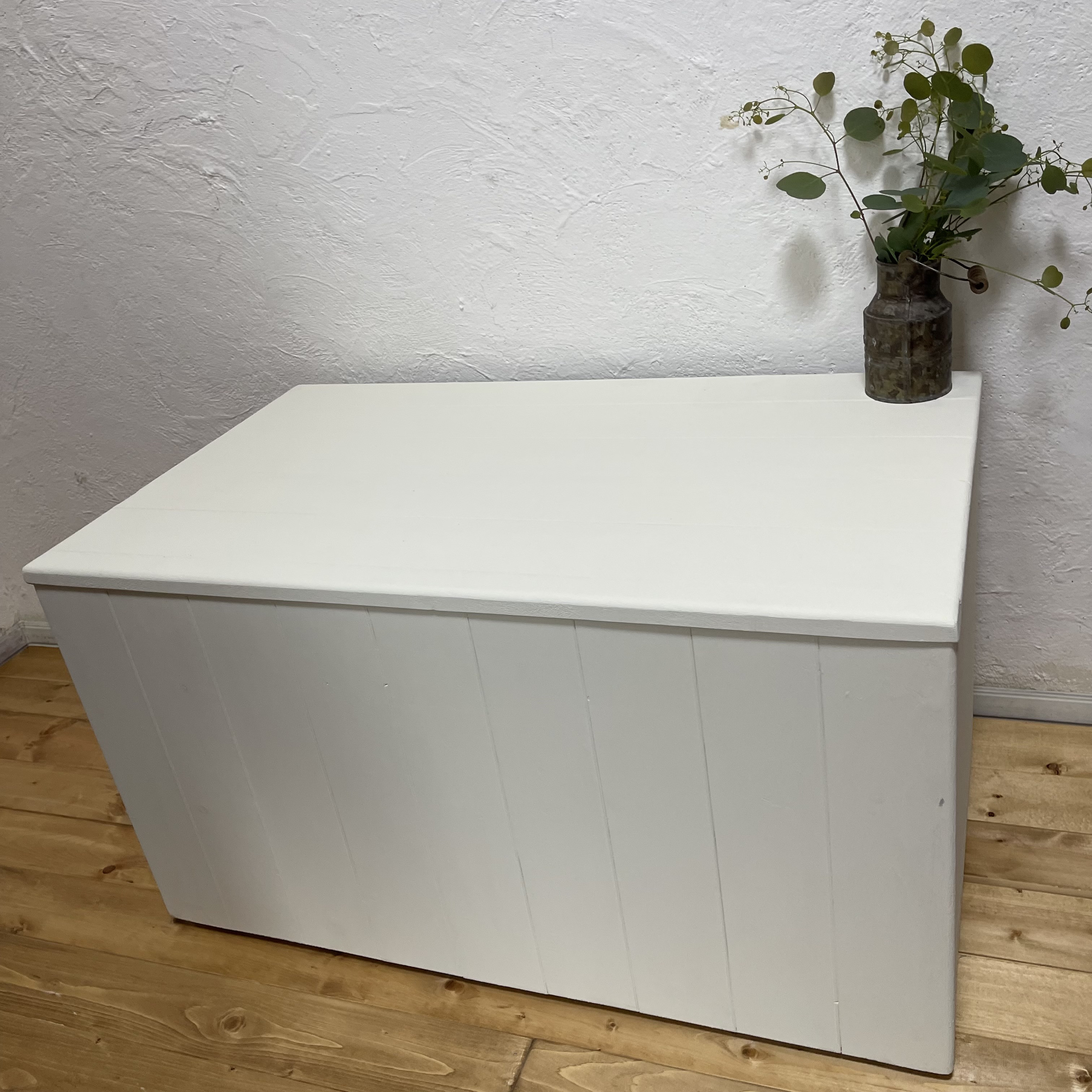 回転できる目隠し収納*プレイテーブルｈ45ｗ80ｄ46.5/ 【キャスター付き】