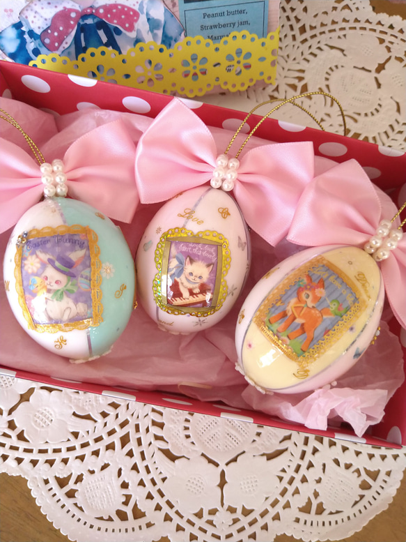 送料無料】エッグオーナメント＊イースター＊エッグアート