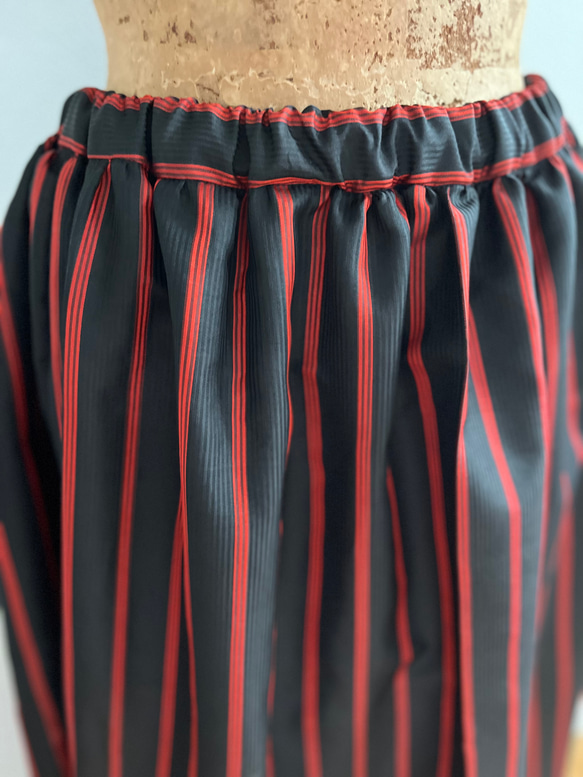 着物リメイク　道行リユースギャザースカート 14枚目の画像