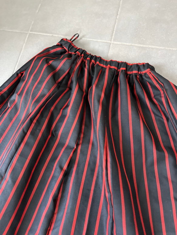 着物リメイク　道行リユースギャザースカート 8枚目の画像