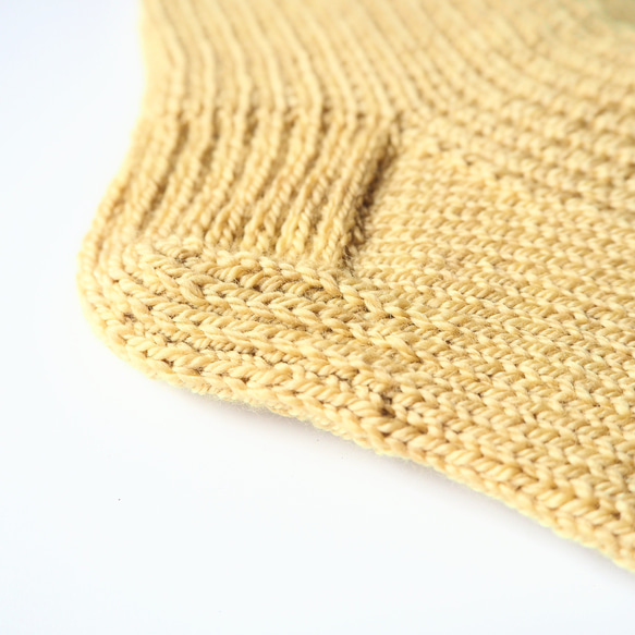 草木染め・手編みの靴下・ローズマリー染め・サイズ24cm 4枚目の画像