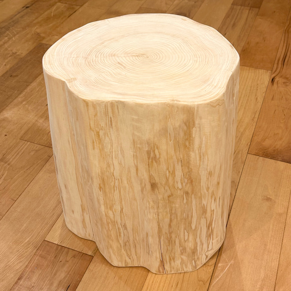 Hinoki  Wood  Stool No.397 1枚目の画像