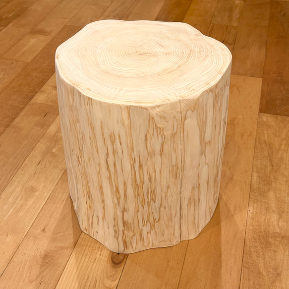 Hinoki  Wood  Stool No.397 2枚目の画像