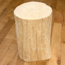 Hinoki  Wood  Stool  No.399 2枚目の画像