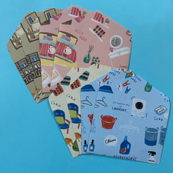 折り紙　千代紙　ミニ封筒　雑貨　イラスト　横型 1枚目の画像