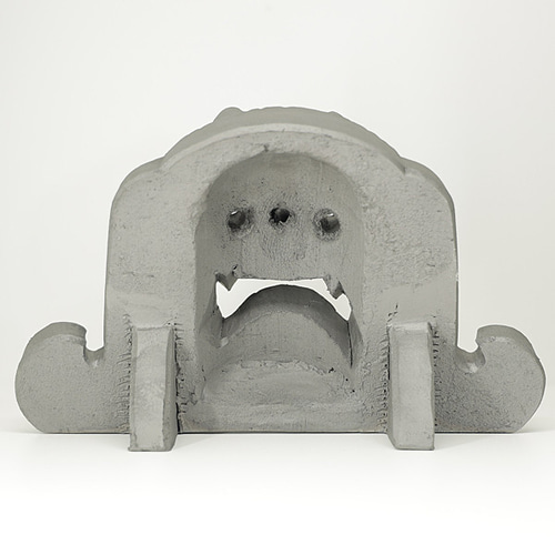 菊間瓦 【鬼瓦 大】 鬼の置物 いぶし銀 鬼師 伝統工芸品 菊銀製瓦