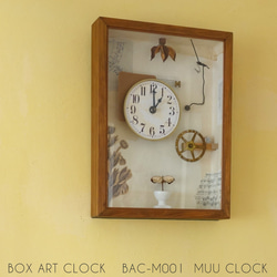 BOX ART CLOCK M001 箱の中の世界、時を味わい楽しむ時計　ARTな時計　インテリア 11枚目の画像