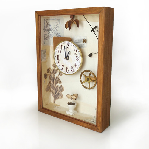 BOX ART CLOCK M001 箱の中の世界、時を味わい楽しむ時計 ARTな