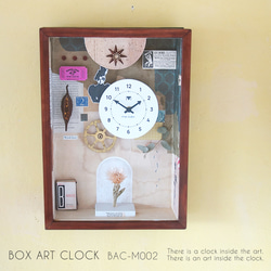 BOX ART CLOCK M002 箱の中の世界、時を味わい楽しむ時計　ARTな時計　インテリア 7枚目の画像