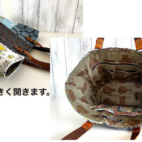 ハンドメイド　マルシェトートバッグ　ミナペルホネン　タンバリン ミナ トートバッグ タンバリン｜ミナ ペルホネン / minä
