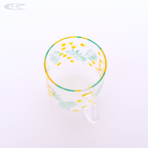 耐熱ガラスカップ＊ミモザ＊350ml［C21085-1］ マグカップ 千花