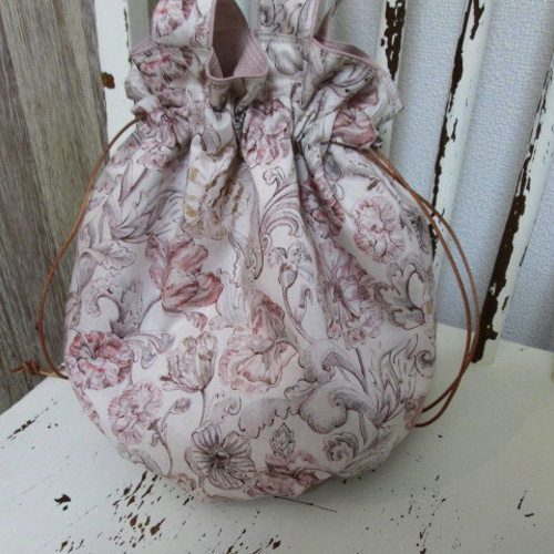 パックりか❤ページ☆リバティ　アレキサンダー・マーブル　バッグ＆ポーチ リバティ アレキサンダーマーブル Le Poire sac tote-fronce