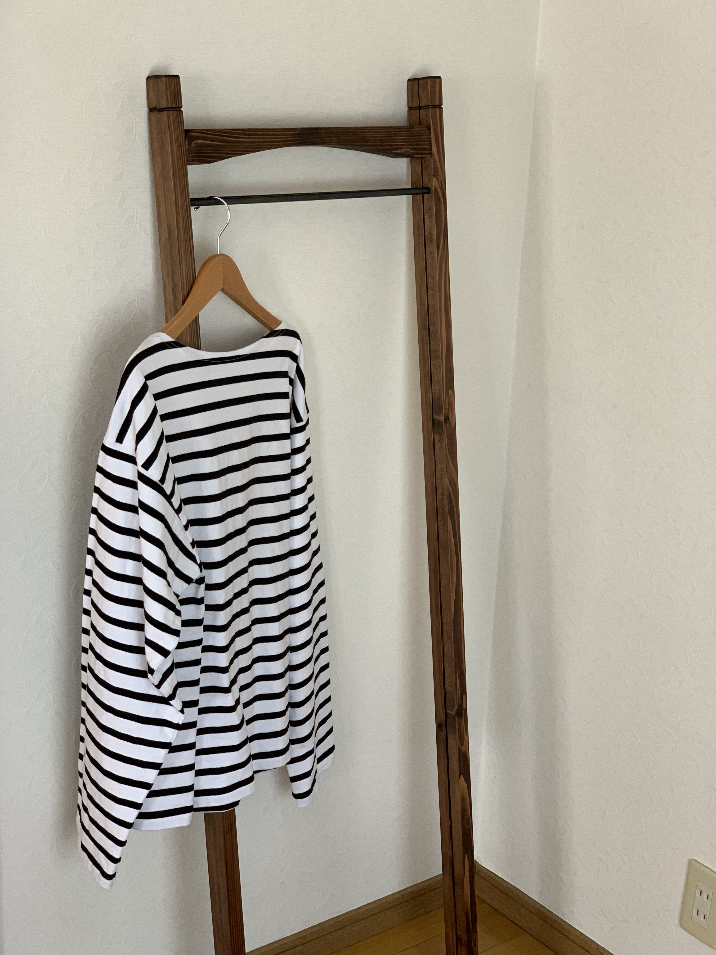 洋書スタイル】木とアイアンのハンガーラック 洋書スタイル 木と