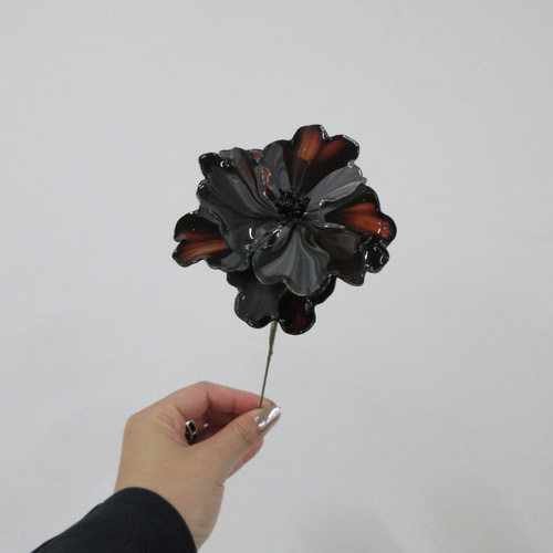 ホの花【black】#ディップフラワー#ディップアート#アメリカンフラワー