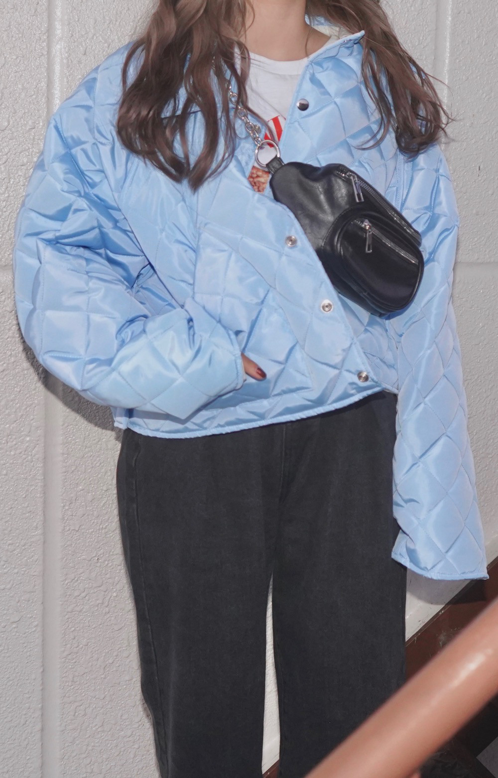 Padding Quilting Jacket (light blue) ジャケット ライトブルー 水色 ストリート