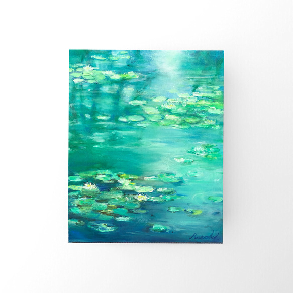 油絵 原画 オリジナル 「睡蓮4」送料無料 絵画 Masako's Gallery 油絵 原画 オリジナル 「睡蓮4」送料無料 絵画 Masako's Gallery