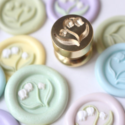 Wax seal stamp │ Mini muguet  │ シーリングスタンプ【15mm】 4枚目の画像