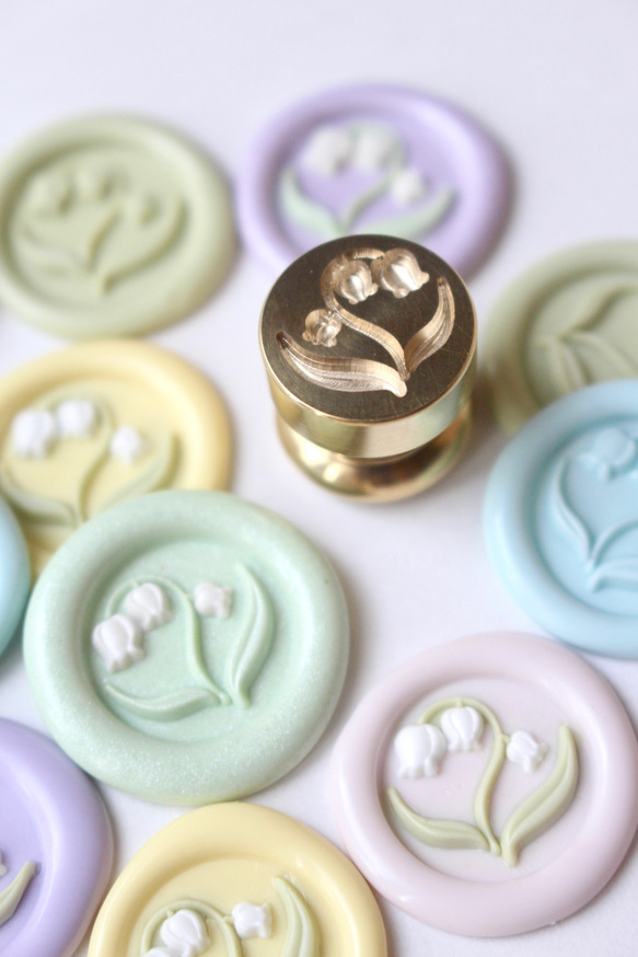 Wax seal stamp │ Mini muguet  │ シーリングスタンプ【15mm】 4枚目の画像