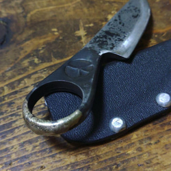 オリジナル ワンオフ　ネックナイフ　ブッシュナイフ 4枚目の画像