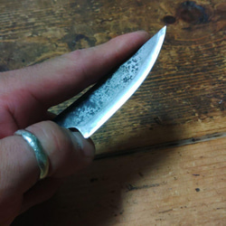 オリジナル ワンオフ　ネックナイフ　ブッシュナイフ 7枚目の画像