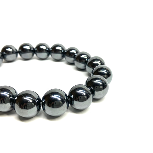 ヘマタイト ブレスレット 12mm /パワー 天然石 ストーンブレス メンズ