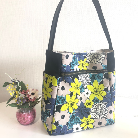 ワンショルダーバッグ 黒系花柄 ショルダーバッグ tumugi 通販  