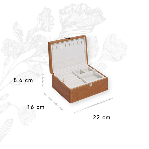 チ*マ様 遺品整理　大容量ジュエリーボックス 木製 ブラウン　オークション チ*マ様 遺品整理 大容量ジュエリーボックス 木製 ブラウン