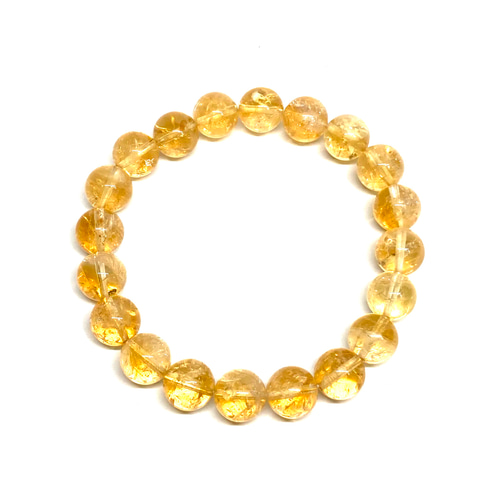 天然石シトリンブレスレット シトリン ブレスレット 10mm /パワー 天然石 ストーンブレス メンズ