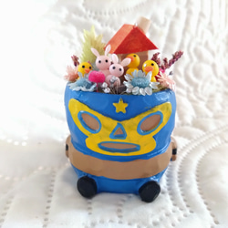 アニマルポット  マスクマン(ブルー)ver' 1枚目の画像