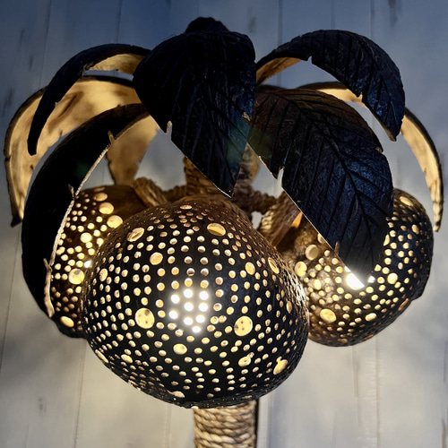 バリ産 ココナッツテーブルランプ ヤシの木ランプ 照明ライト 【公式通販】