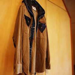 ★セール★ SAYOCAFE＋Ｒ、個性的なフーディーシャツジャケット 2枚目の画像