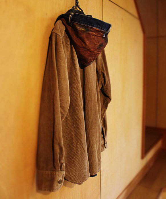 ★セール★ SAYOCAFE＋Ｒ、個性的なフーディーシャツジャケット 6枚目の画像
