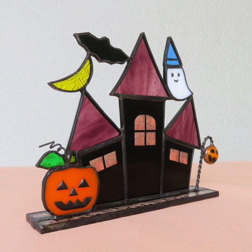 ステンドグラス　ハロウィンの屋台 楽天市場】ペンダントライト かわいい シーリングライト ステンド
