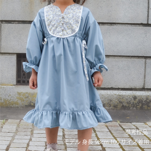 親子リンクコーデもできる♪ ケープスリーブワンピース【90/100/110  