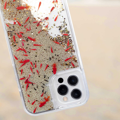 金魚すくい グリッターケース iPhoneケース スマホケース