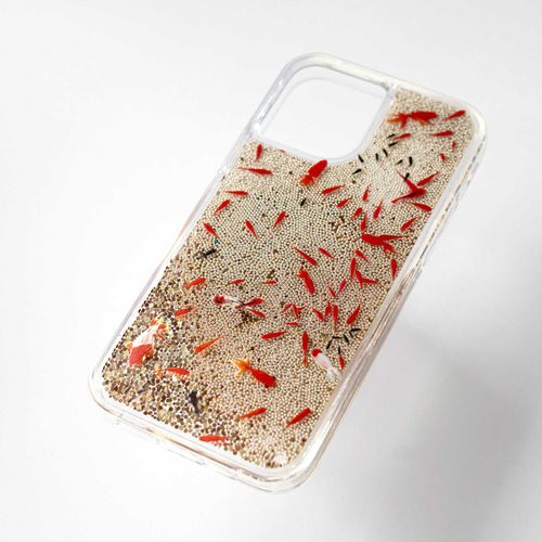 金魚すくい グリッターケース iPhoneケース スマホケース