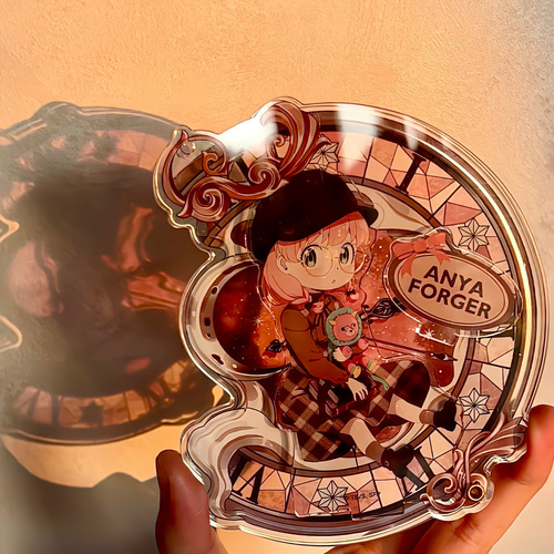 魔法時計バッジケース 7色 バッジ飾り アクリルバッジロゼット