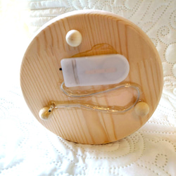 ライト付きガラスドーム 『ガーデンCAFE(ホワイトver')』 4枚目の画像