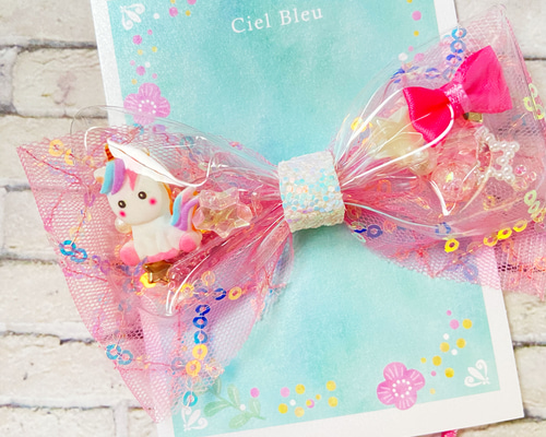 【オーダー♡リボンうさぎさん】ヘアクリップ　ヘアピン　ヘアゴム e9aaf03906f9b46685c2bc97df2e31