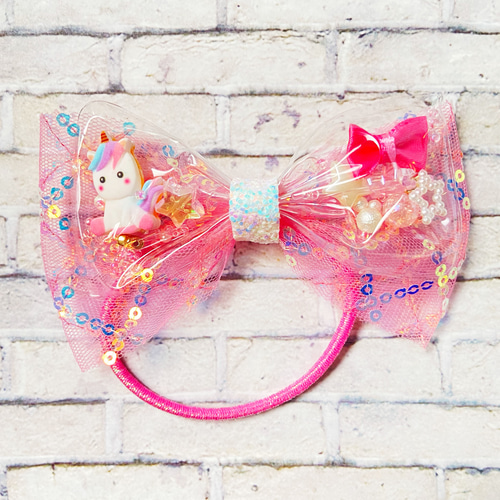 キッズヘアゴムリボン　　お楽しみ箱 楽天市場】【 ヘアゴム キッズ 】グログラン ステッチ リボン