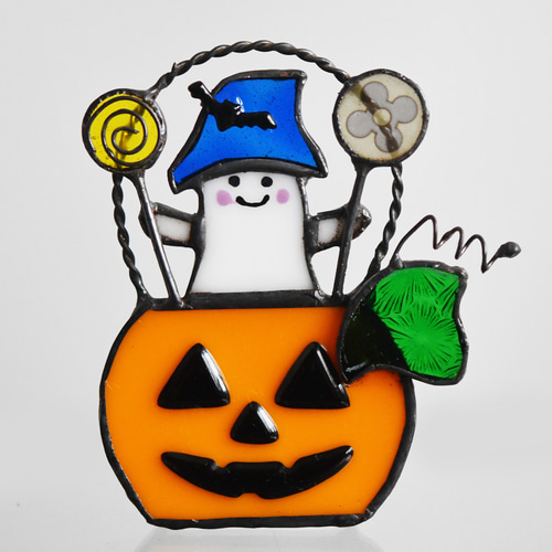 ステンドグラス 小さな ハロウィン オバケさん その他インテリア