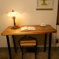 ひのきアイアンテーブル　09-11（テーブルのみ）　横幅97㎝ 2枚目の画像