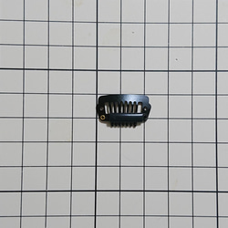 コーム型パッチンピン 黒 シリコンゴム付 10個 2.3cm ワンちゃん用 小さめ　SS 2枚目の画像