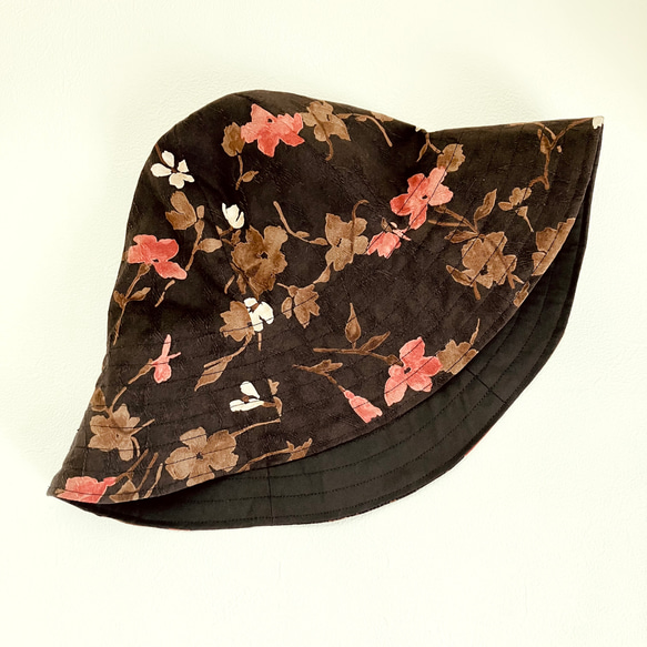 おとなの帽子　秋の花柄チューリップハット 8枚目の画像