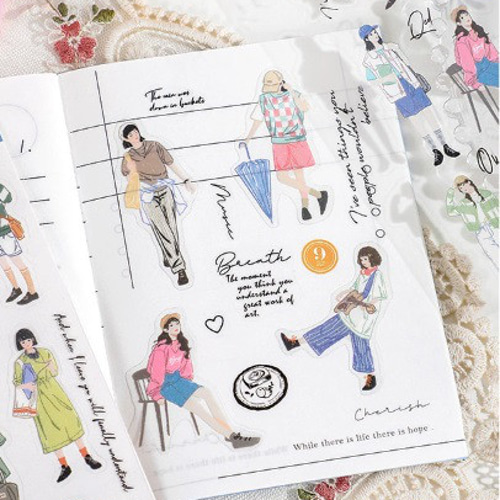 断捨離セール ノンストップシリーズ 女の子 花 コラージュ素材