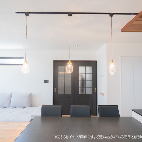 吹きガラスペンダントライト（水面模様タイプ）P-0025 宙吹き照明