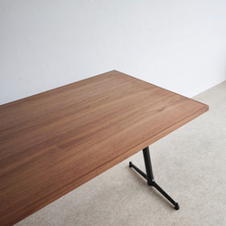 ウォールナット ダイニングテーブル 120〜145cm カフェテーブル レクタングル Walnut table 7枚目の画像