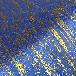 Sarah Watts 110cm x 50cmずつ切売 - Brushed stripe/藤色ブルー+Gold 1枚目の画像